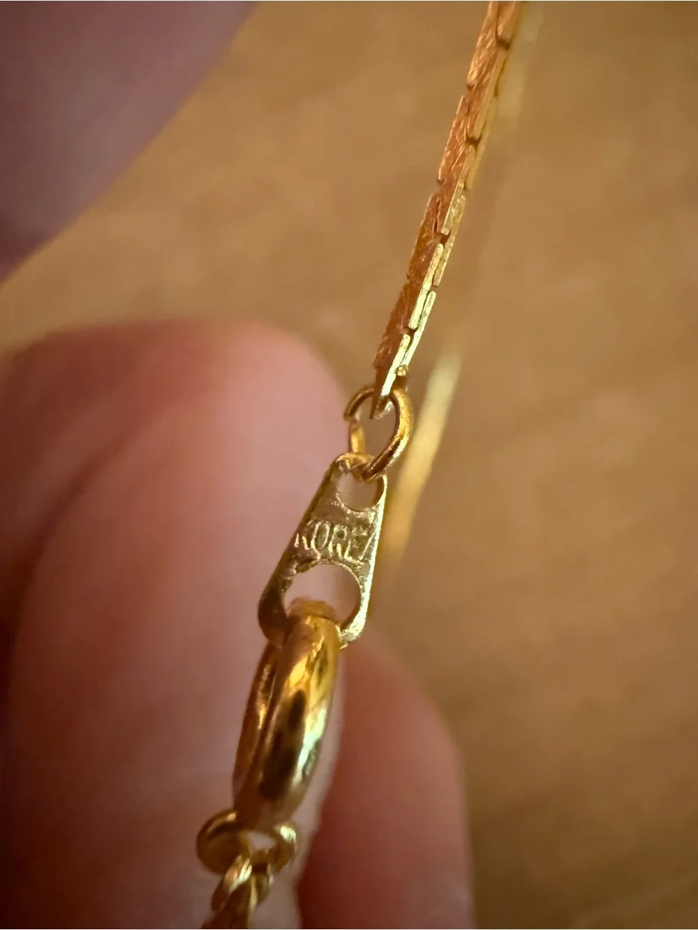Designer inspired triangle necklace